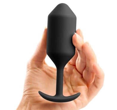 Plug analny - B-Vibe Snug Plug 3 Black